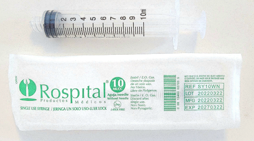 Syringe 3cc, 25ga x 5/8"